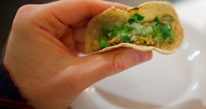 Receta Tacos de chicharrón prensado